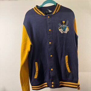 Marvel Wolverine Varsity Jacket Blue & Yellow Size M